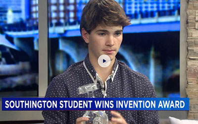 Southington student wins international award for his invention